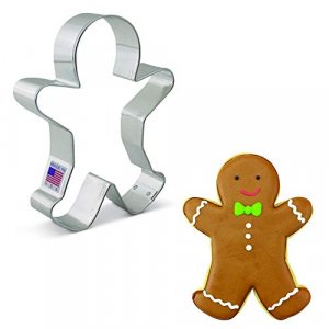 Happy Gingerbread Man Cookie Cutter, Large 5.25