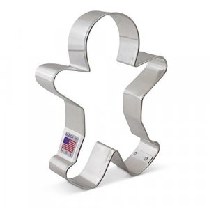 Happy Gingerbread Man Cookie Cutter, Large 5.25