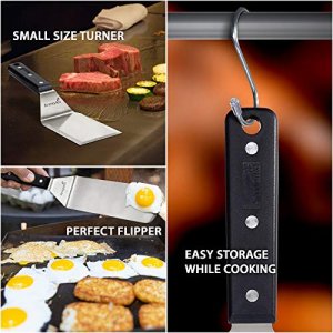 Anmarko Metal Spatula Barbecue Tool Set - Stainless Steel Pancake