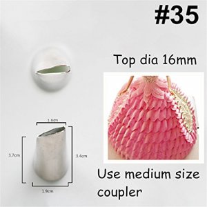 FantasyDay 8-piece Stainless Steel Rose Flower Piping Tips Piping Nozzles Cake Decorating Supplies Cookies Cupcake Icing Decorating Supplies Decorati