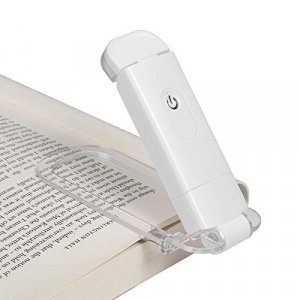 DEWENWILS USB Rechargeable Book Reading Light, 2 Brightness Levels, LED Clip on Book Light for Reading in Bed, Eye Care Book Lamp for Kids, Bookworms