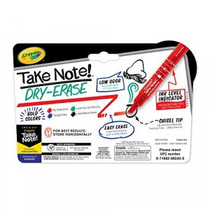 Crayola Low Odor Dry Erase Markers for Kids & Adults Chisel Tip