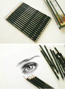 Faber-Castell Pencils, Castell 9000 Graphite art 2B pencils for drawing,  sketching - 12 Artist pencils - Imported Products from USA - iBhejo