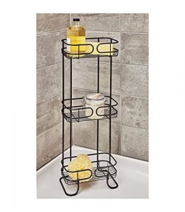 iDesign Steel Bathroom Caddy Organizer with Three Wire Basket Shelves, The  Neo Collection - 6.3 x 9.8