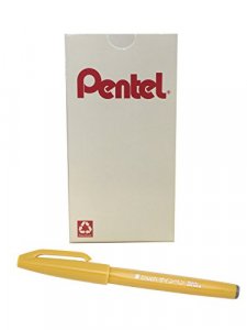 Pentel Arts Pocket Brush Refills, Black Ink, Value Set of 12