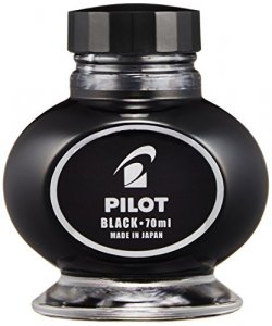 Pilot fountain pen ink INK-70-B 70 ml black