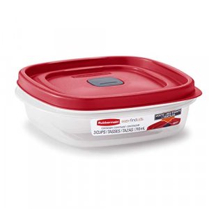  Rubbermaid Take Alongs Large Round Storage Container (Pack of  2) 15.7 Cups / 3.7 L - Red Top