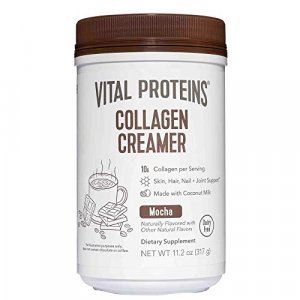 Vital Proteins Collagen Coffee Creamer, No Dairy & Low Sugar Powder - Supporting Healthy Hair, Skin, Nails with Energy-Boosting MCTs - Mocha 11.2oz