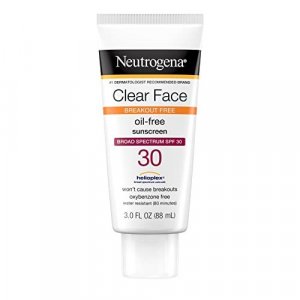 Neutrogena Clear Face Liquid Lotion Sunscreen For Acne-Prone Skin, Broad Spectrum Spf 30, 3 Fl. Oz.