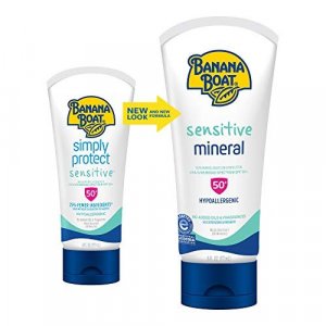 Banana Boat Banana Boat Simply Protect Sensitive Reef Friendly Sunscreen Lotion Broad Spectrum Spf 50 25% Fewer Ingredients 9 Ozs - Pack 2 2 count