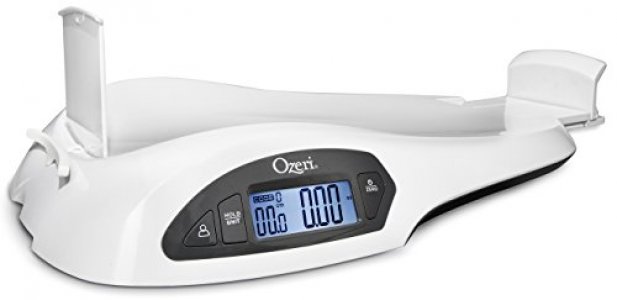Ozeri All-in-One Baby and Toddler Scale - with Weight and Height Change Detection, White