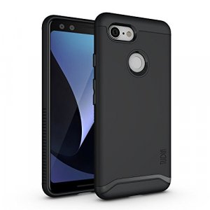 TUDIA Merge Designed for Google Pixel 3 Case, Dual Layer Phone Case for Google Pixel 3 (Matte Black)