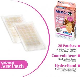 Acne Patch - (Pack of 56) Pimple Spot Treatment Hydrocolloid Bandages Absorbing Zit Cover Dots, Heart And Star Shapes by MEDca
