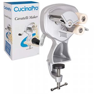 Cavatelli Maker Machine w Easy Clean Rollers- Makes Authentic Gnocchi, Pasta Seashells and More- Recipes Included, Fun Father's Day Gift
