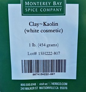 KAOLIN CLAY White Cosmetic NATURAL POWDER 1 LB Facial Mask Spot Treatments (1 -16 oz Bag)