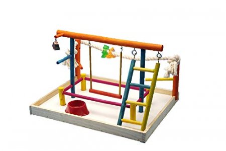 Penn-Plax Bird Life Wooden Playpen Perfect for Sun Conures, Ring Necks, and Similar Sized Parrots Extra-Large
