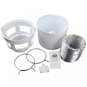 Supplying Demand 211 Indoor Electric Clothes Dryer Vent Kit for Small Living Spaces with Poor Venting