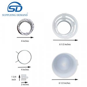 Supplying Demand 211 Indoor Electric Clothes Dryer Vent Kit for Small Living Spaces with Poor Venting