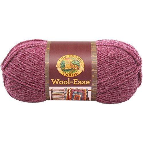 Lion Brand Yarn 620-139 Wool-Ease Yarn, One Size, Dark Rose Heather 