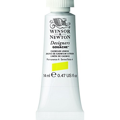 Winsor & Newton Designer'S Gouache, 14 Ml (0.47Oz) Tube, Cadmium Lemon -  Imported Products from USA - iBhejo