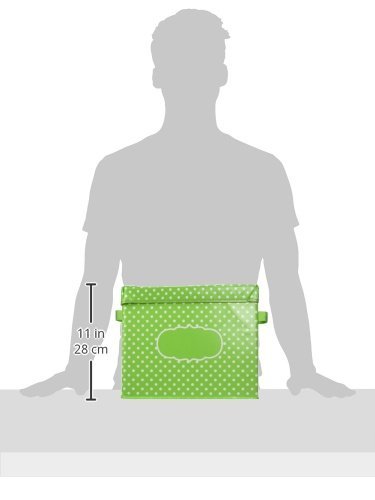 Teacher Created Resources Lime Polka Dots Small Storage Bin