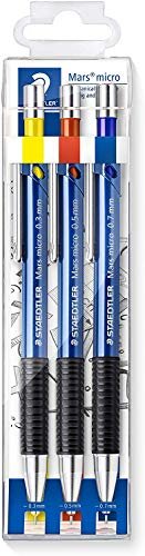 STAEDTLER Mars Lumograph Art Drawing Pencils, 12 Pack Graphite Pencils in  Metal Case, Break-Resistant Bonded Lead, 100 G12,Silver/Blue