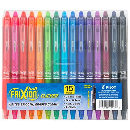 Pilot Assorted Colors Fine Point FriXion Fineliner Erasable Marker Pens - Each