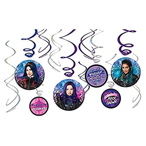 Disney Descendants 3 Paper Dessert Plates, Birthday, Party Supplies, 8  Pieces