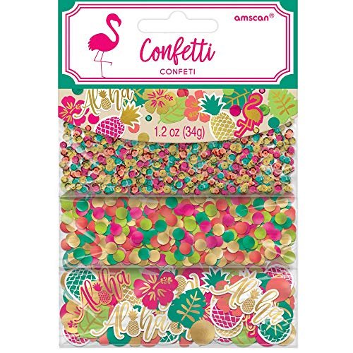 Confetti 1 lg Funky Multi Colour Plastic Button 