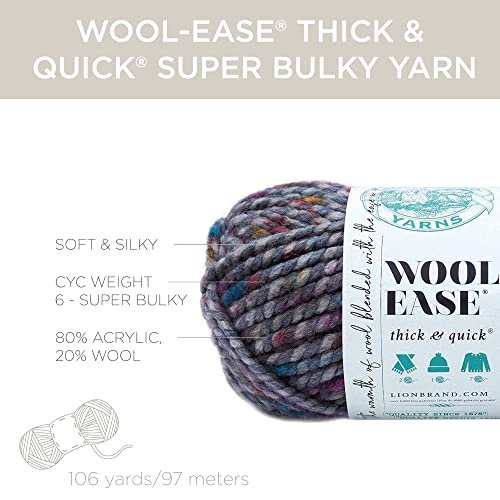 Lion Brand Wool-Ease Thick & Quick Yarn-Hydro 