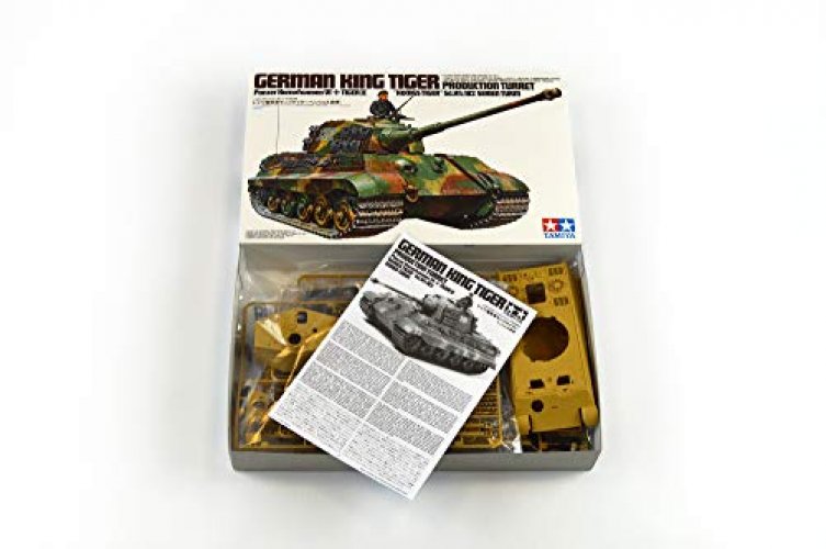 Tamiya 35164 1/35 King Tiger Production Turret Tank Plastic Model