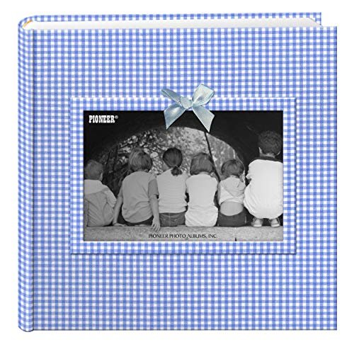 Pioneer Photo Albums 200-Pocket Gingham Fabric Frame Cover Photo Album