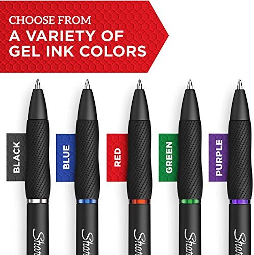 Sharpie S-Gel, Gel Pens, Fine Point (05mm), Blue Ink Gel Pen, 12 Count