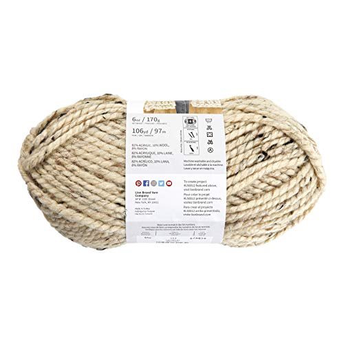 Lion Brand Yarn 640-123E Wool-Ease Thick and Quick Yarn, 97 Meters,  Oatmeal. : : Home & Kitchen
