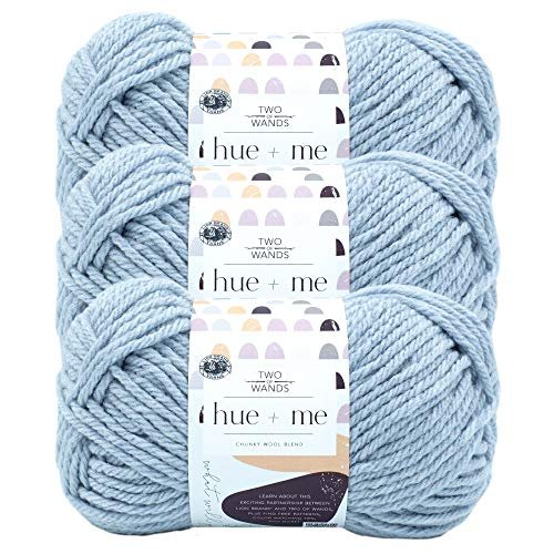  Lion Brand Hue + Me Yarn for Knitting, Crocheting, and