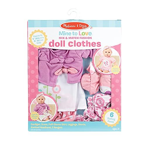 Melissa and doug hot sale baby doll clothes