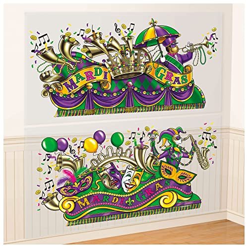 Amscan Mardi Gras Float Scene Setters, 33.5 X 65, Multicolor - Imported  Products from USA - iBhejo