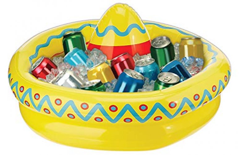 Beistle Sombrero, 12 X 18 , Holds Approx. 10 12 Oz. Cans - Drink