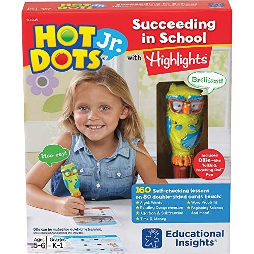 Educational Insights Hot Dot Jr. Succeeding In School Set With Highlights,  Homeschool & School Readiness, 160 Multi-Subject Lessons, Interactive Pen -  Imported Products from USA - iBhejo