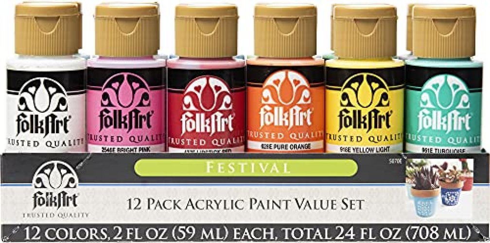 FolkArt 2 oz. Acrylic Paint- Sunny Yellow