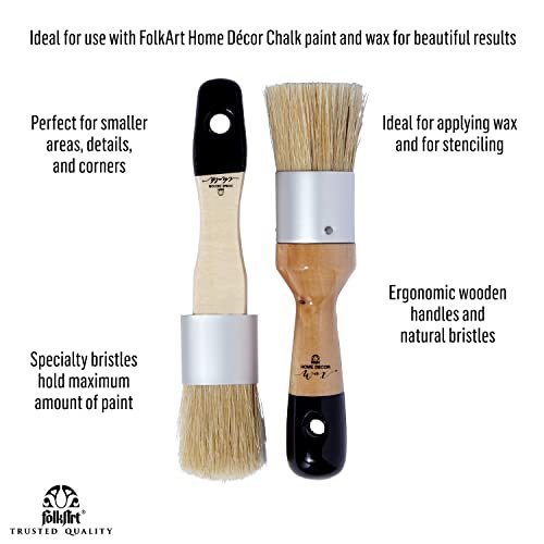 FolkArt Paint & Wax Brush Set