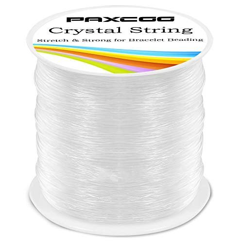 Paxcoo 0.8mm Elastic String, Stretchy Bracelet String Crystal String Bead  Cord for Bracelet, Beading and Jewelry Making (120m) - Imported Products  from USA - iBhejo