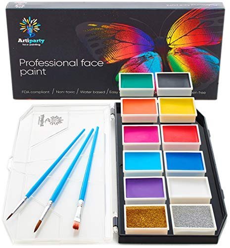 Face Paint Kit Dermatologically Tested Non-Toxic & Hypoallergenic  Professional Face Painting Kit For Kids & Adults Cosplay Makeup Kit -  Imported Products from USA - iBhejo