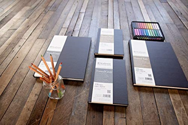 Strathmore ST469-105 400 Series 5.5 x 8.5 Sewn Bound Toned Gray Sketch Art Journal