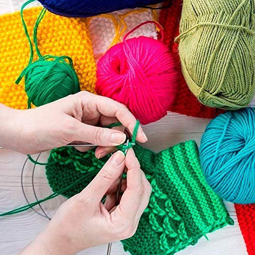 Single Pointed Knitting Needle Set METAL Set Includes 11 Pairs of LONG 14  Needles, Sizes 2-8mm Beginner Knitting Needles 