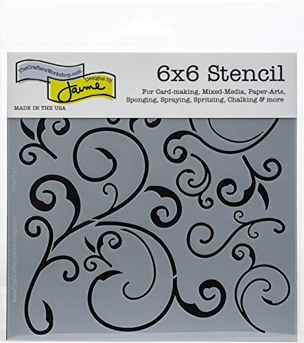 The Crafter'S Workshop Tcw124S Stencil Capricious, 6 X 6 - Imported  Products from USA - iBhejo