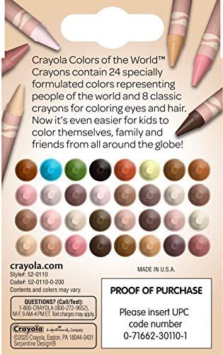 Colors of the World 24 Multicultural Crayons, Crayola.com