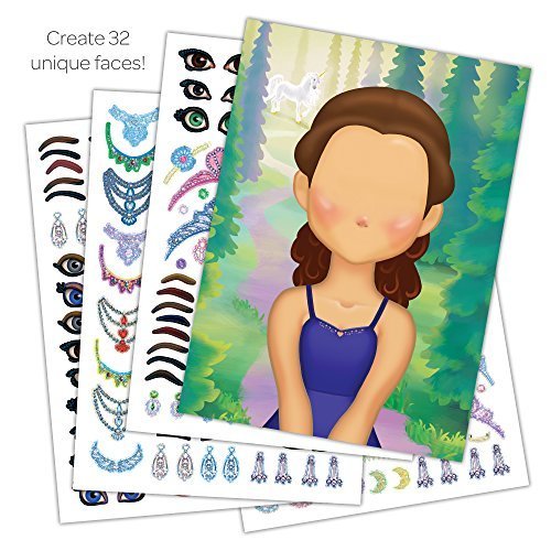  Bendon Create-A-Face Sticker Pad (Princess) : Toys & Games
