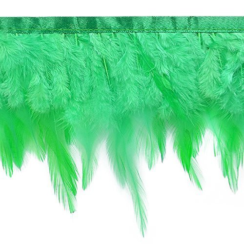 Trims By The Yard Julie Feather Fringe Trim, 10 Yards, Black