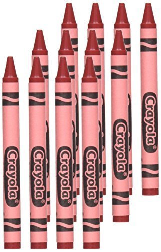 Crayola Bulk Crayons, Regular Size - Red (12 Per Box) - Imported